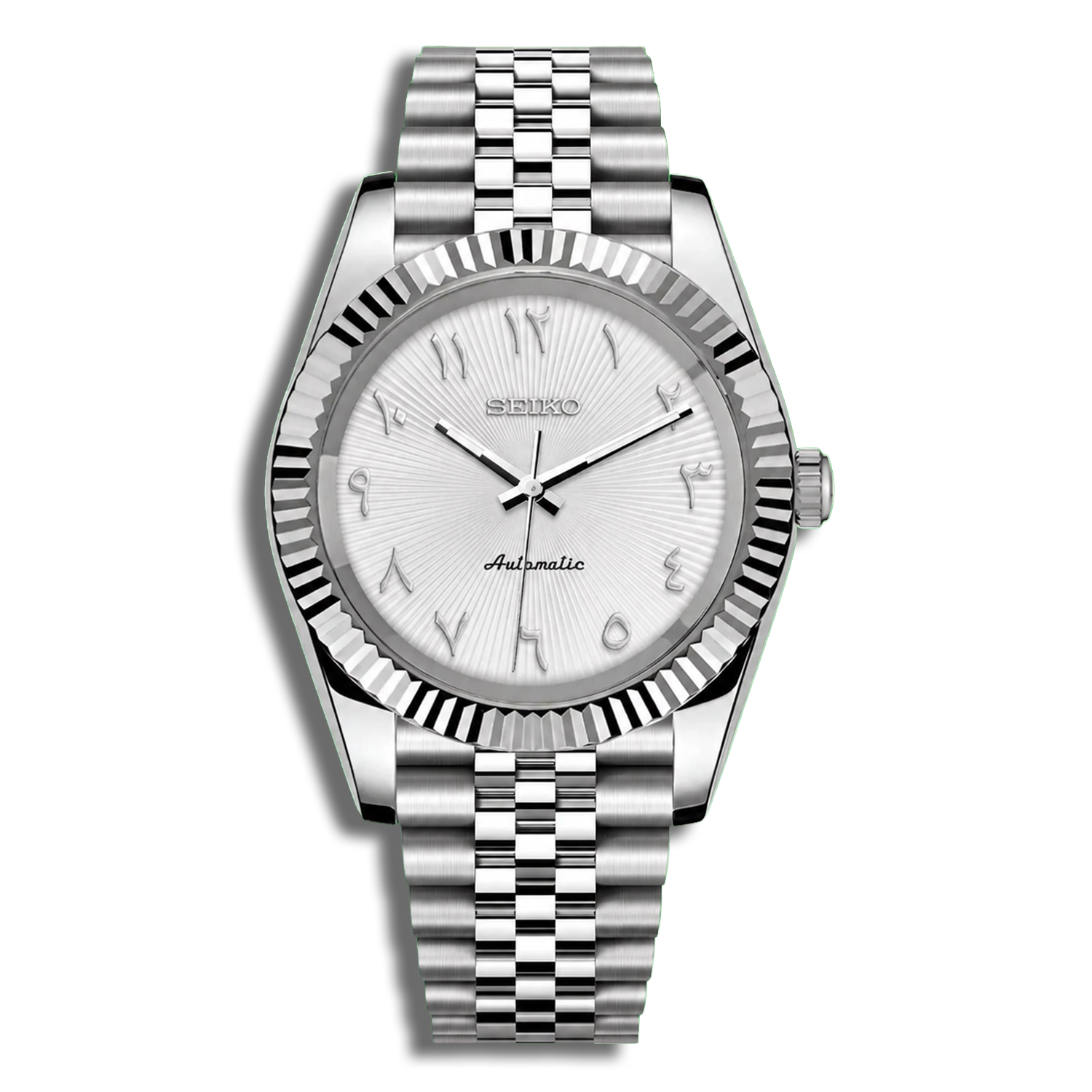 Seiko Mod Datejust Arabic Dial Rose