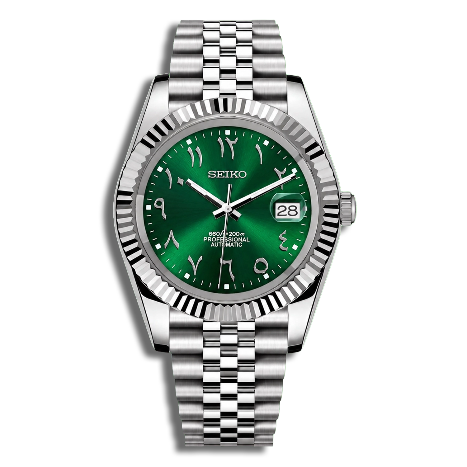 Seiko Mod Datejust Arabic Dial Pro